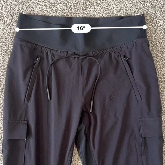 Athleta Sutton Joggers - Black Gorpcore Athleisure Hiking Travel Pants - Size 8 - Picture 13 of 16